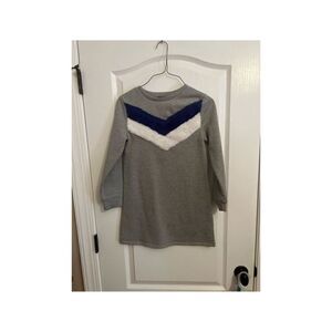 Kidpik Gray with blue and white fur dress